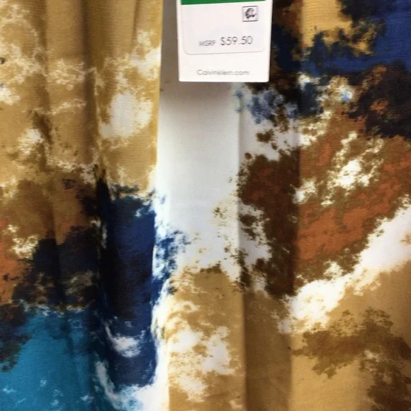 Calvin Klein Multicolor Abstract Blouse - Picture 7 of 13